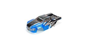 ARRMA 1:8 Trimmed und Painted Body mit Decals, blau:...