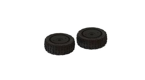 ARRMA DBoots Reifen / Räder Buggy Katar B 6S Tire Set Black (2) / ARA550058