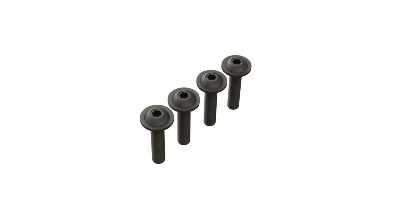 ARRMA Linsenkopfschraube Flanged M4x18mm (4 Stück) / ARA727412