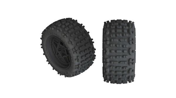 Arrma Reifen / Räder AR550050 Backflip 4s Tr/whl Blk (2 Stück) / ARAC9468
