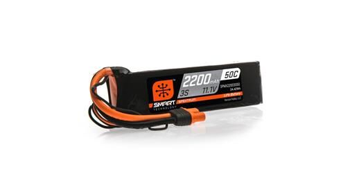 Spektrum Lipo Akku 2200mAh 3S 11.1V 50C Smart LiPo Akku IC3 / SPMX22003S50