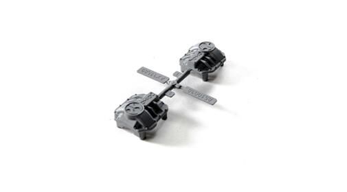 Axial Ersatzteil AR44 Differential Covers (Silver) / AXI31641