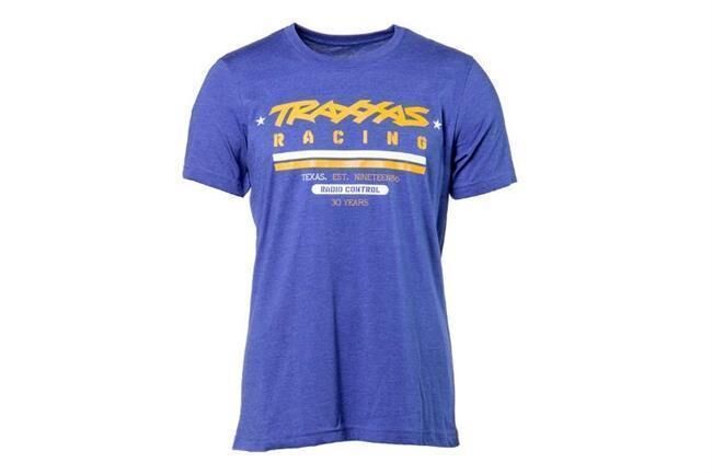 TRAXXAS HERITAGE TEE HEATHER BLUE L TRAXXAS / TRX1382-L