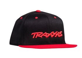 TRAXXAS SNAP HAT FLAT BILL BLACK/RED TRAXXAS / TRX1183-BLR