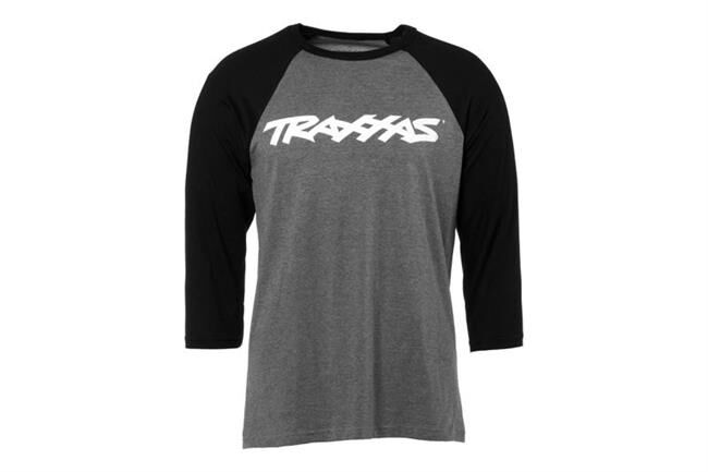 TRAXXAS TRAXX RAGLAN SHIRT GREY/BLK SM TRAXXAS / TRX1369-S