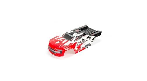 ARRMA Ersatzteil Kraton 4x4 BLX Painted Decaled Trimmed Body Red / ARA402215