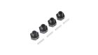 Losi 20mm Wheel Hexes und Pins schwarz (4): Super Baja Rey / LOS252077