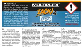 Multiplex Zacki2 Kleber / Sekundenkleber für Schaum ELAPOR super liquid / 1-01292