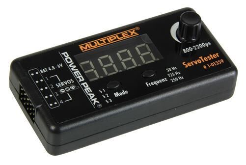 Multiplex Servotester PowerPeak für analoge / digitale Servos / 1-01359