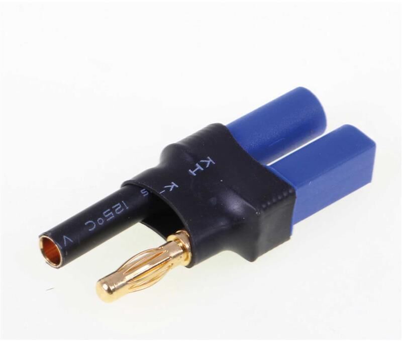 Robbe Modellsport ADAPTER EC-5BUCHSE AUF 4MM GOLDKONTAKT STECKSYSTEM (BUCHSE = SCHWARZ) 1STK. / 46063