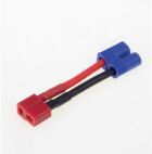 Robbe Modellsport ADAPTERKABEL EC-3 STECKER AUF T BUCHSE 14AWG/2,1MMý 30MM 1STK. / 46081