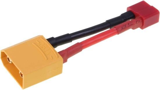 Robbe Modellsport ADAPTERKABEL T BUCHSE AUF XT-90 STECKER 14AWG/2,1MMý 30MM 1STK. / 46083