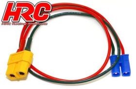 HRC Racing Ladekabel Gold XT60 Ladestecker zu EC2 Stecker...