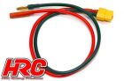 HRC Racing Ladekabel Gold XT60 Ladestecker zu 4mm männchen minus / 4mm weibchen plus Stecker / HRC9603G