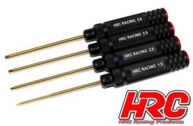 HRC Racing Werkzeugsatz HRC TSW Pro Racing Titanium 6-kant-schlüssel 1.5 / 2 / 2.5 / 3mm / HRC4007A