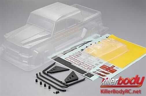 KillerBody Karosserie 1/10 Crawler Scale Unlackiert Horri-Bull fits Axial 2012 Jeep Wrangler / KBD48331