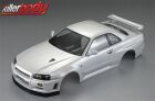 KillerBody Karosserie 1/10 Touring / Drift 190mm Scale Lackiert Nissan Skyline R34 Perl Weiß / KBD48644