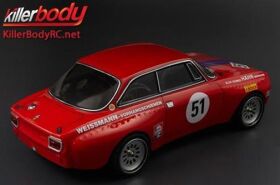 KillerBody Karosserie 1/10 Touring / Drift 195mm Scale Fertig lackiert Box Alfa Romeo 2000 GTAm Racing / KBD48251