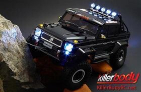 KillerBody Karosserie 1/10 Crawler Scale Fertig lackiert Box Horri-Bull Schwarz fits Axial 2012 Jeep Wrangler / KBD48338