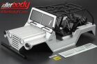 KillerBody Karosserie 1/10 Crawler Scale Fertig lackiert Box Warrior Silber fits Axial SCX10 Chassis / KBD48443