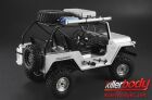 KillerBody Karosserie 1/10 Crawler Scale Fertig lackiert Box Warrior Silber fits Axial SCX10 Chassis / KBD48443