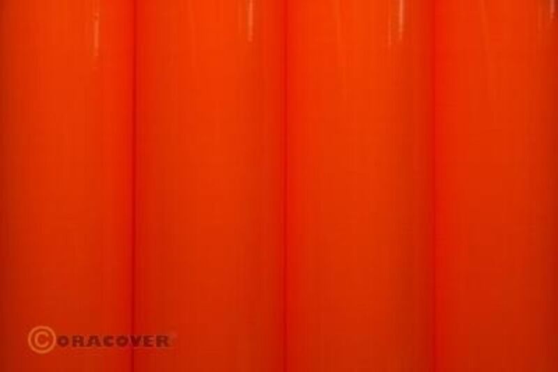 Oracover Fluorescent Red/Orange ( Length Roll 2m Width 60cm ) / OR-21-064-002