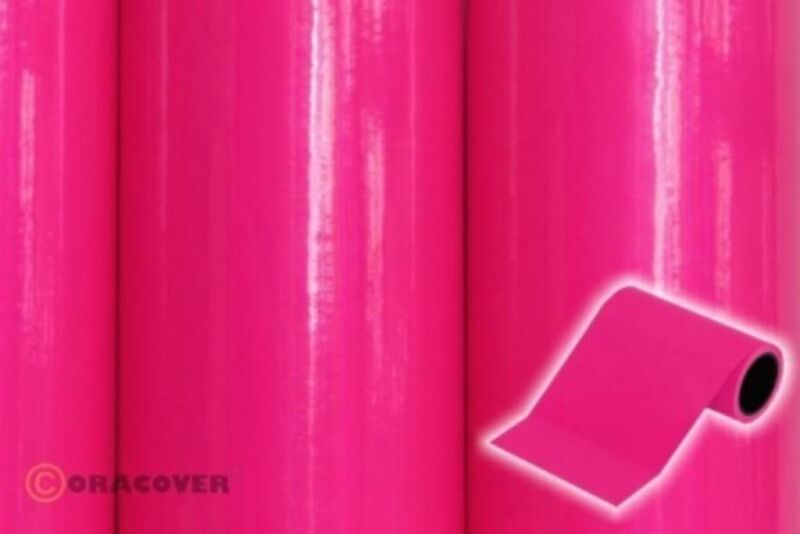 Oracover Oratrim Fluorescent Pink ( Length Roll 5m Width 9,5cm ) / OR-27-025-005