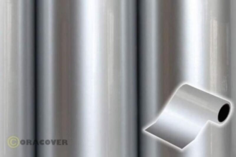 Oracover Oratrim Silver ( Length Roll 5m Width 9,5cm ) / OR-27-091-005