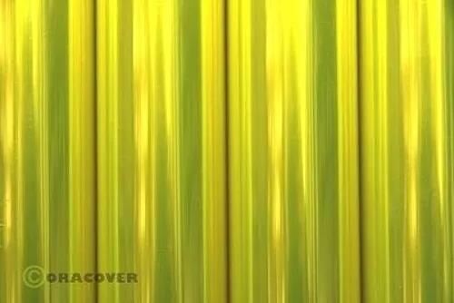 Oracover Air Outdoor Transparent Flurescent Yellow ( Length Roll 10m Width 60cm ) / OR-321-035-010-010
