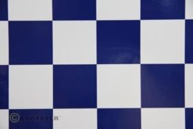 Oracover Fun 3 (25mm Square) White + Dark Blue ( Length...