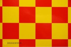 Oracover Fun 5 (52mm Square) Yellow Red ( Length Roll 2m...