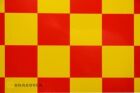 Oracover Fun 5 (52mm Square) Yellow Red ( Length Roll 2m Width 60cm ) / OR-491-033-023-002