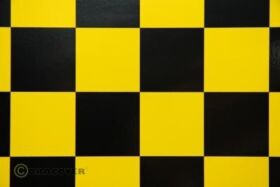 Oracover Fun 5 (52mm Square) Yellow Black ( Length Roll...