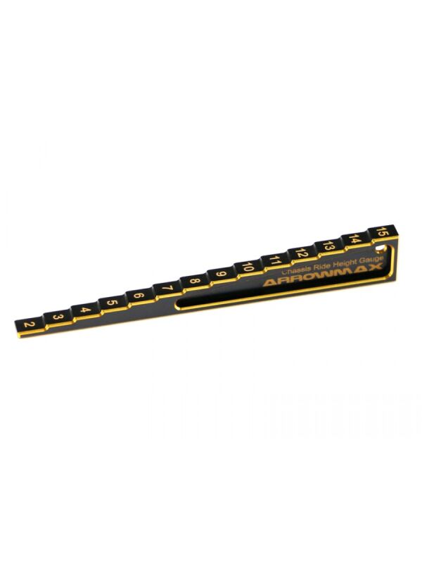 Arrowmax CHASSIS RIDE HEIGHT GAUGE STEPPED 2 TO 15MM BLACK GOLDEN / AM171011