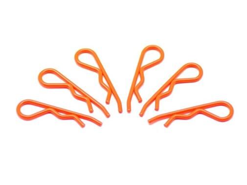 ARROWMAX body clip 1/8 - fluorescent red (6) / AM103120