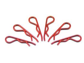 ARROWMAX body clip 1/8 - metallic red (6) / AM103122