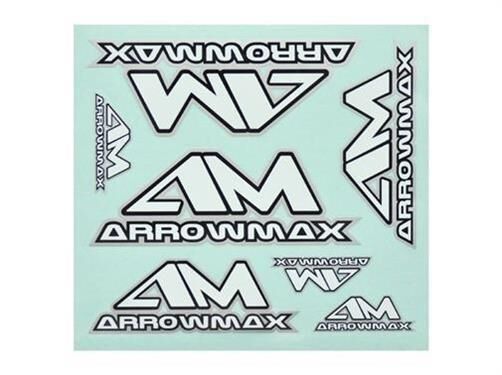 ARROWMAX AM Decal ( 20 x 22 cm) Black / White / Silver / AM199112