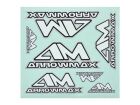 ARROWMAX AM Decal ( 20 x 22 cm) Black / White / Silver / AM199112