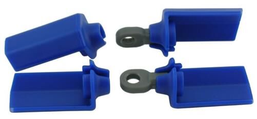 RPM RC10 Dämpfer-Schutz-Guards blau / RPM80575