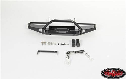 RC4WD Solid Front Bumper for Axial SCX10 II XJ (Black) / RC4VVVC0331