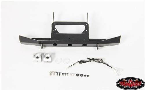 RC4WD Solid Rear Bumper w/Lights for Axial SCX10 II XJ (Black) / RC4VVVC0334