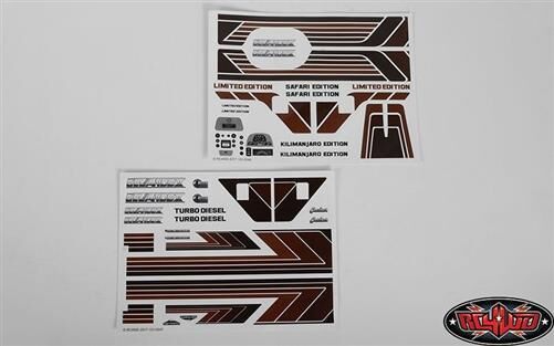 RC4WD Complete Graphic Decal Set for Cruiser Body / RC4ZB0142