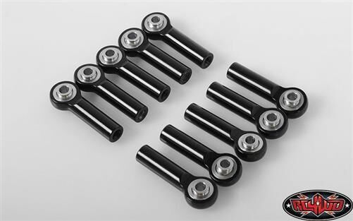 RC4WD M3 Long Straight Aluminum Rod Ends (Black) (10) / RC4ZS1652
