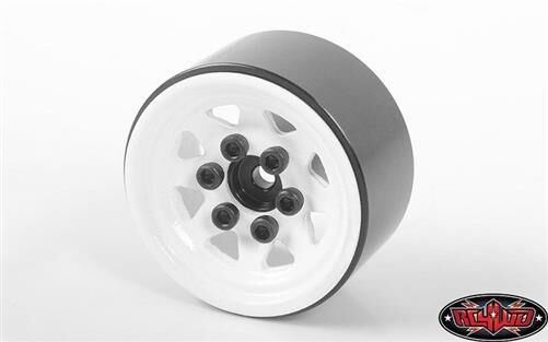RC4WD 1/18 Stamped Steel 1.0 Stock Beadlock Wheels (White) / RC4ZW0111