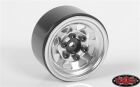RC4WD 1:18 Stamped Steel 1.0 Stock Beadlock Wheels (Chrome) / RC4ZW0263
