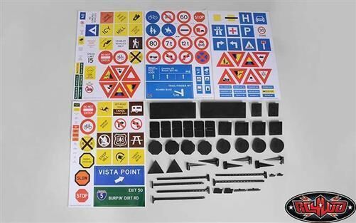 RC4WD Scale Signs Set / RC4ZX0035
