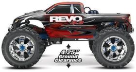 TRAXXAS Revo RTR 3.3R TQ-Wireless silber Verbrenner Allrad 2-Gang v/r +12V-Lader &TSM / TRX53097-3SLVR