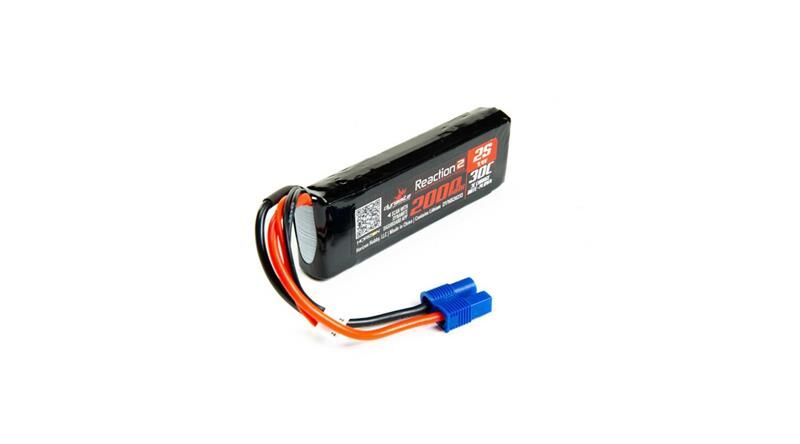 Dynamite 7.4V 2000mAh 2S 30C LiPo,Long IC3 Minis, TWH / DYNB20233