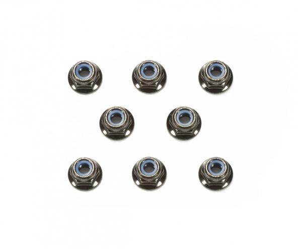TAMIYA M4/4mm Stoppmutter (8) Schwarz elox. / 300054642