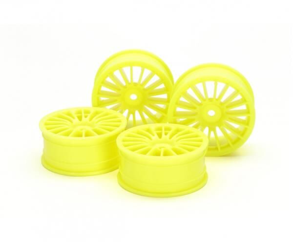 TAMIYA 24mm 18-Sp.-Felgen Gelb (4) +0 Offset / 300054852